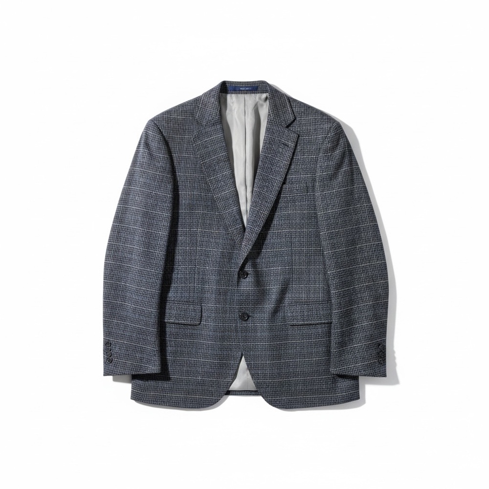 Paul‎ Betenly Grey Plaid Wool Blazer Jacket Men’s 42R Edward